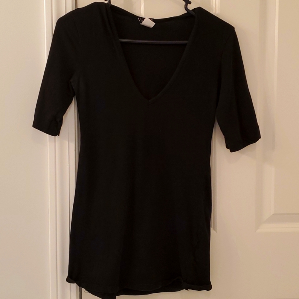 Venus black quarter sleeve tshirt